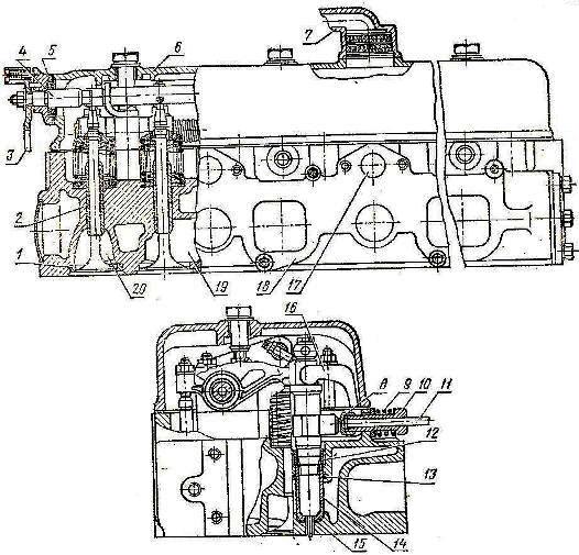 Головка цилиндров двигателя А-41 тракторов ДТ-75, ДТ-75М, ДТ-75Б, ДТ-75К
