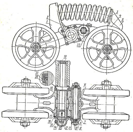 Каретка дт 75 схема сборки