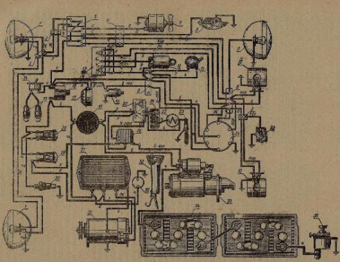 электрическая схема трактора т 40.