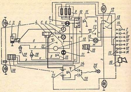 Схема подключения генератор трактора дт 75