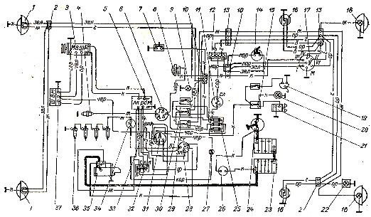 Схема электропроводки мтз 50