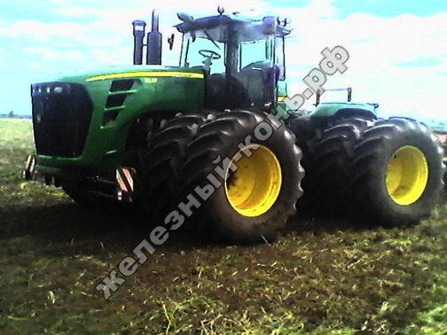 Трактор John Deere 9630 cо стерневым культиватором Vaderstad Top Down 700 фото