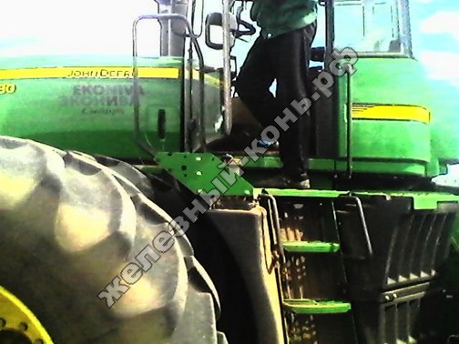 Трактор John Deere 9630 cо стерневым культиватором Vaderstad Top Down 700 фото