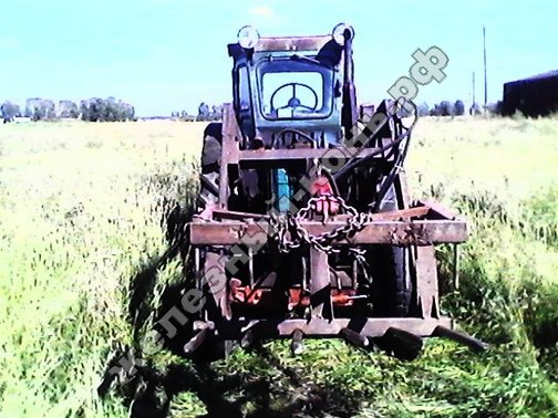 трактор Т-40 с самодельным стогомётом фото