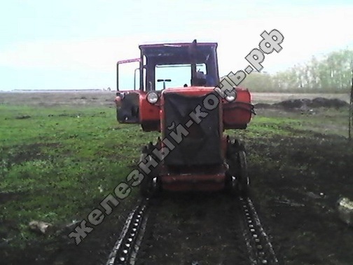 замена пальцев траков гусеницы на тракторе ДТ-75 фото