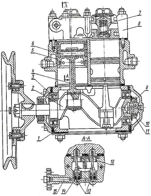 Компрессор тракторов «Кировец» К-700, К-700А, К-701, К-702