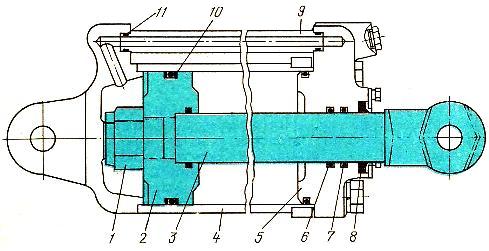 Силовой цилиндр Ц125х200-24 тракторов МТЗ-100 и МТЗ-102