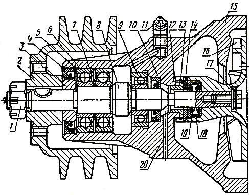 Водяной насос двигателя А-41 тракторов ДТ-75, ДТ-75М, ДТ-75Б, ДТ-75К