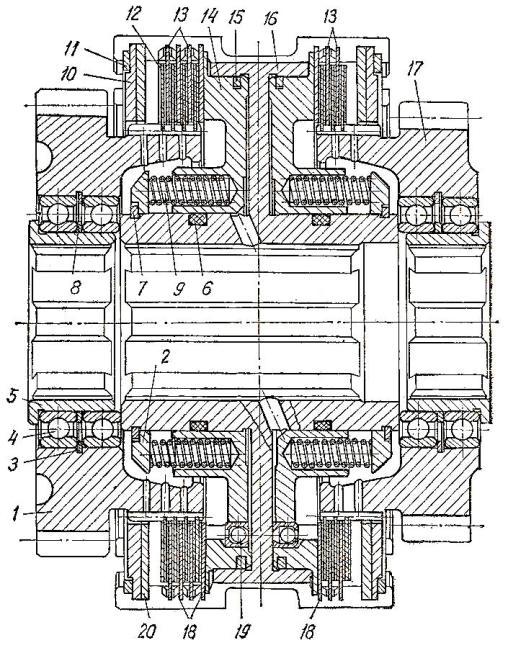 Гидроподжимная муфта трактора Т-150