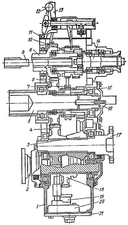 Раздаточная коробка трактора Т-150К