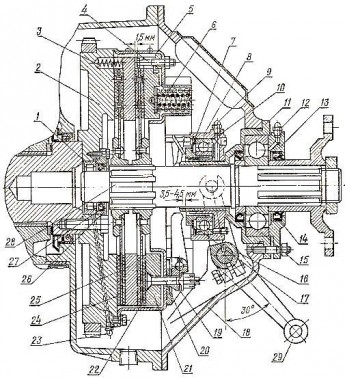 Сцепления дт 75 схема