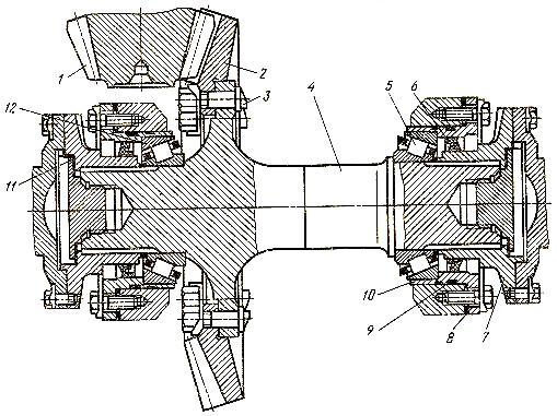 Главная передача трактора Т-130М