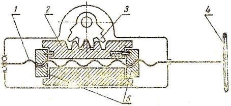 Кинематическая схема гидравлического усилителя рулевого механизма тракторов Т-40 и Т-40А