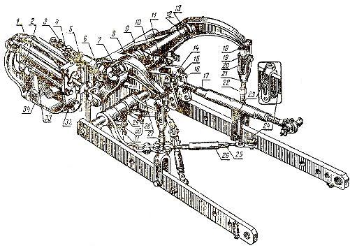 Механизм навески трактора Т-40 и Т-40А