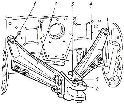 Жёсткое прицепное устройство трактора Т-130М
