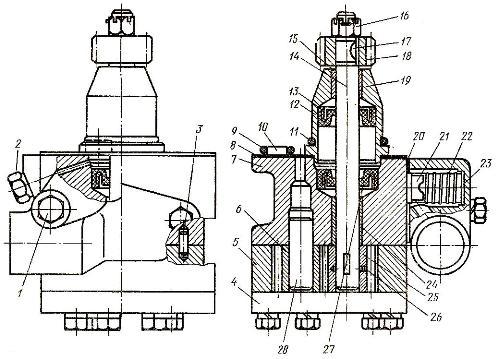 Топливоподкачивающий насос системы питания топливом двигателя Д-160 трактора Т-130М