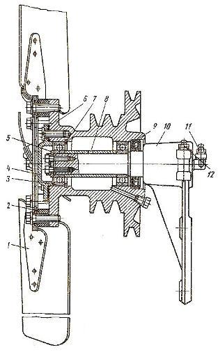 Вентилятор системы охлаждения двигателя Д-160 трактора Т-130М
