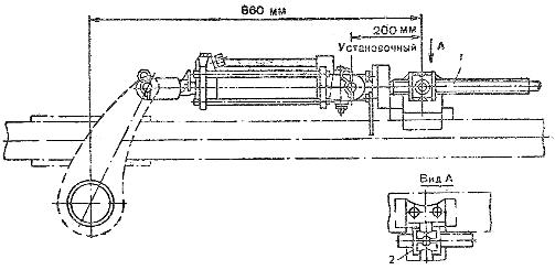 Устройство для регулировки глубины хода дисков лущильника ЛДГ-10