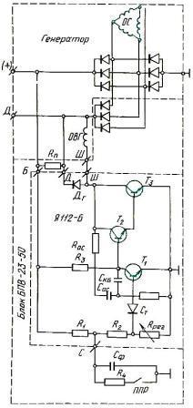 Электрическая схема генератора 46.3701