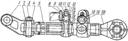 Нижняя тяга навесного устройства «Кировец» К-700, К-700А, К-701, К-702