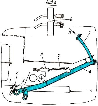 Привод управления тормозами трактора МТЗ-100 и МТЗ-102