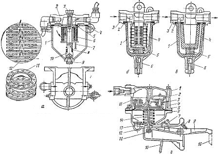 Топливные фильтры и топливоподкачивающий насос. Схемы