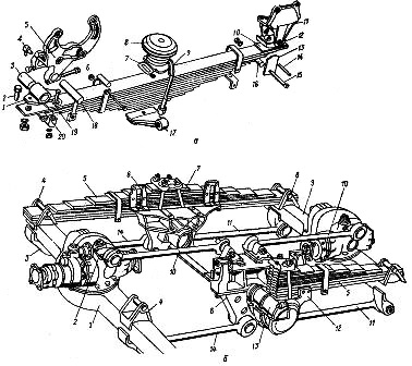 Задняя подвеска камаз 5320 схема