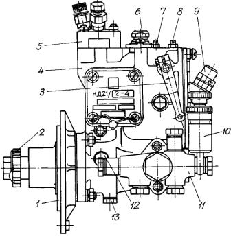 Одноплунжерный топливный насос НД-21 2-4-07 самоходного шасси Т-16М