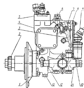 Топливный насос НД-21/2 (общий вид) системы питания двигателя Д-21 трактора Т-25