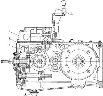 Главная передача (вертикальный разрез) трактора Т-25