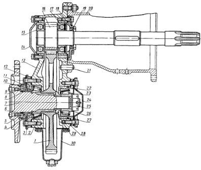 Бортовая (конечная) передача трактора Т-25