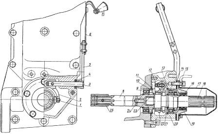 Привод вала отбора мощности трактора Т-25