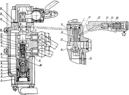 Распределитель Р75-В2А гидравлической системы трактора Т-25