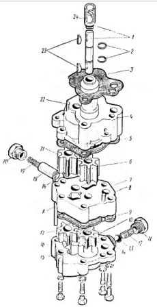 Масляный насос двигателя автомобиля ЗИЛ-130