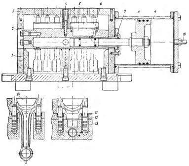 Приспособление для фрезерования плоскостей разъёма шатунов и крышек Приспособление для фрезерования плоскостей разъёма шатунов и крышек