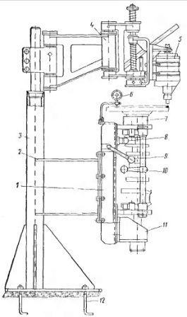 Стенд для разборки-сборки коленчатого вала в сборе с маховиком и сцеплением Стенд для разборки-сборки коленчатого вала в сборе с маховиком и сцеплением